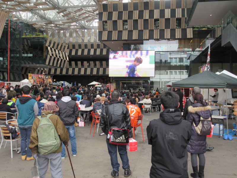 本日のアルビレックスコラボイベント アオーレ長岡